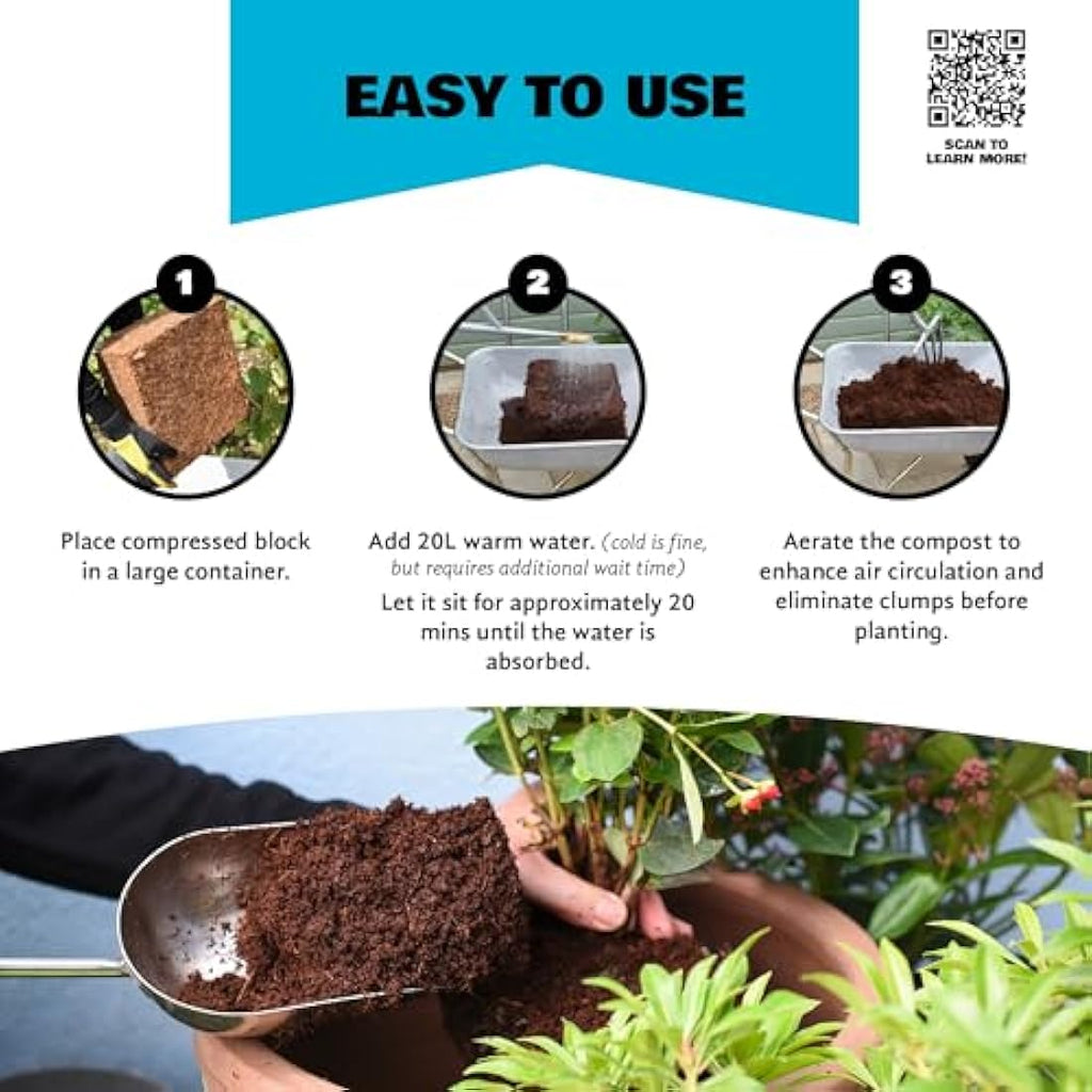 Coco & Coir Seed Compost with Perlite | Peat-Free Organic Soil Mix (75L)