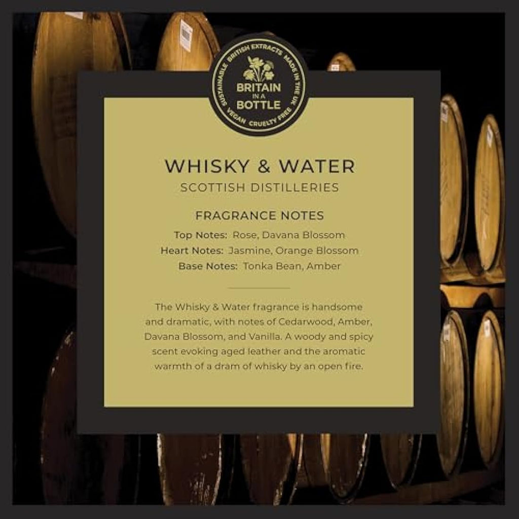 Noble Isle Whisky & Water Luxury Hand Lotion - Vegan & Hydrating (300ml)