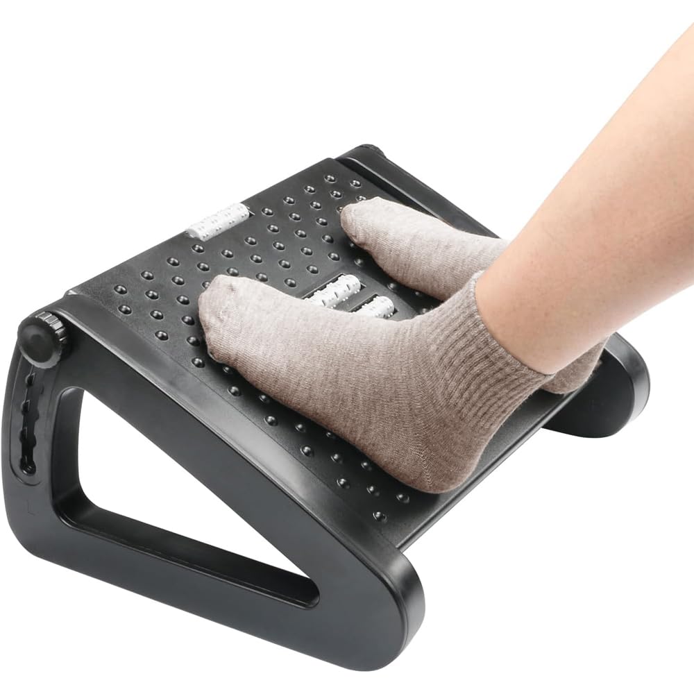 Roysmart Foot Rest Desk, Height-Adjustable Footstool, Ergonomic Footrest, Relieve Leg, Knee and Back Pain - image 1