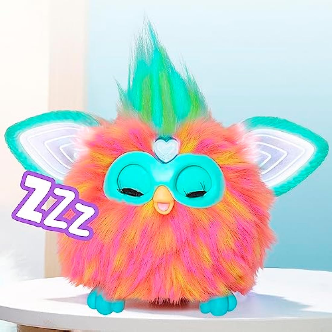 Furby Coral Interactive Plush Toy – 6-Inch Talking Electronic Pet