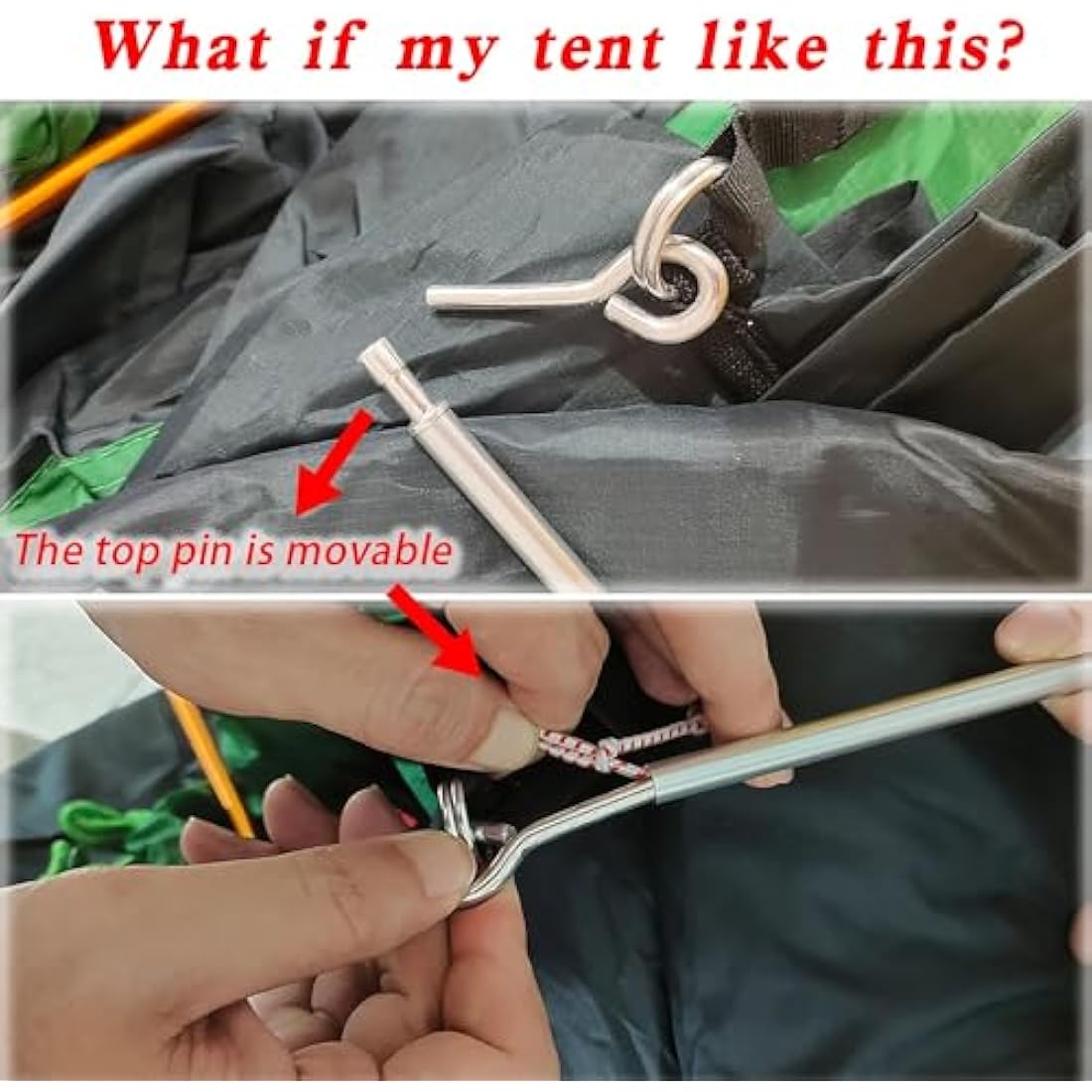 Aluminum Tent Poles – 8mm Flexible Replacement Rods