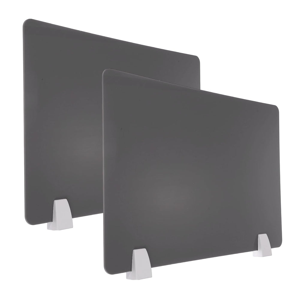 PATIKIL 40x60cm Desk Divider, 2 Sets Desk Privacy Panel Acrylic Office Partition Boards Table Testing Dividers Portable Panel Sneeze Guard Protective