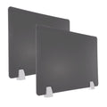PATIKIL 40x60cm Desk Divider, 2 Sets Desk Privacy Panel Acrylic Office Partition Boards Table Testing Dividers Portable Panel Sneeze Guard Protective