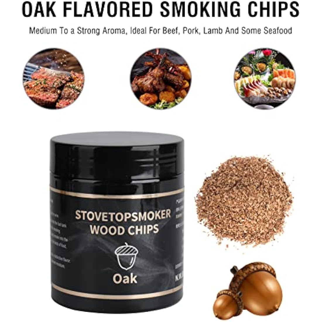 BORUiT Smoker Wood Chips - 4 Flavor Variety Pack for BBQ and Cocktails