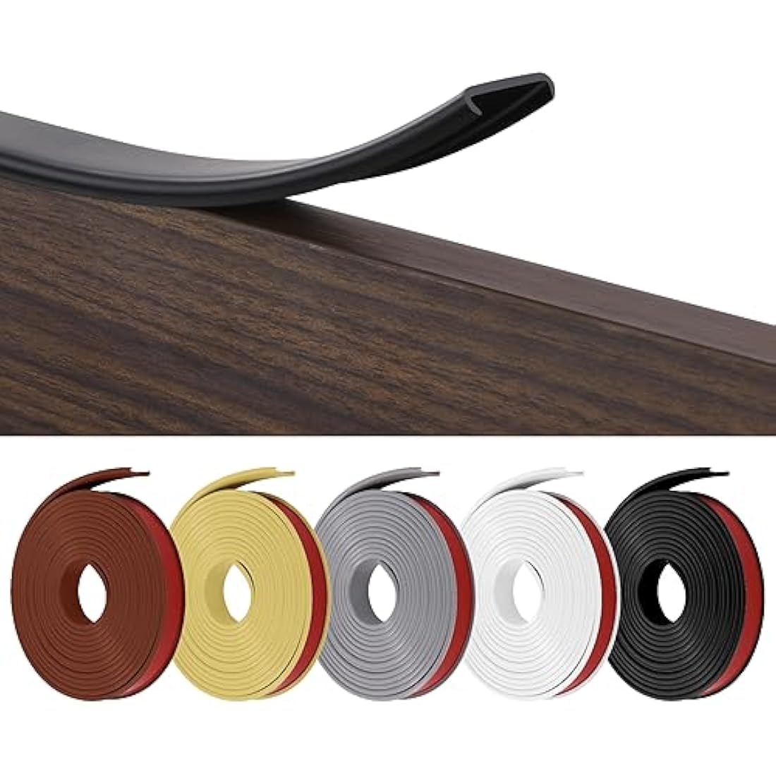 Flintronic 5m x 16mm U-Shape Flexible TPE Furniture Edge Banding
