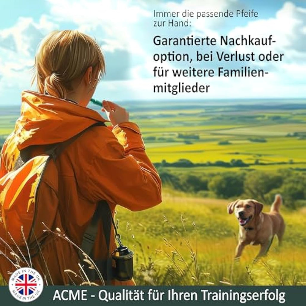ACME Hundepfeife Nr. 211.5 mit Pfeifenband – Profi-Hundetraining