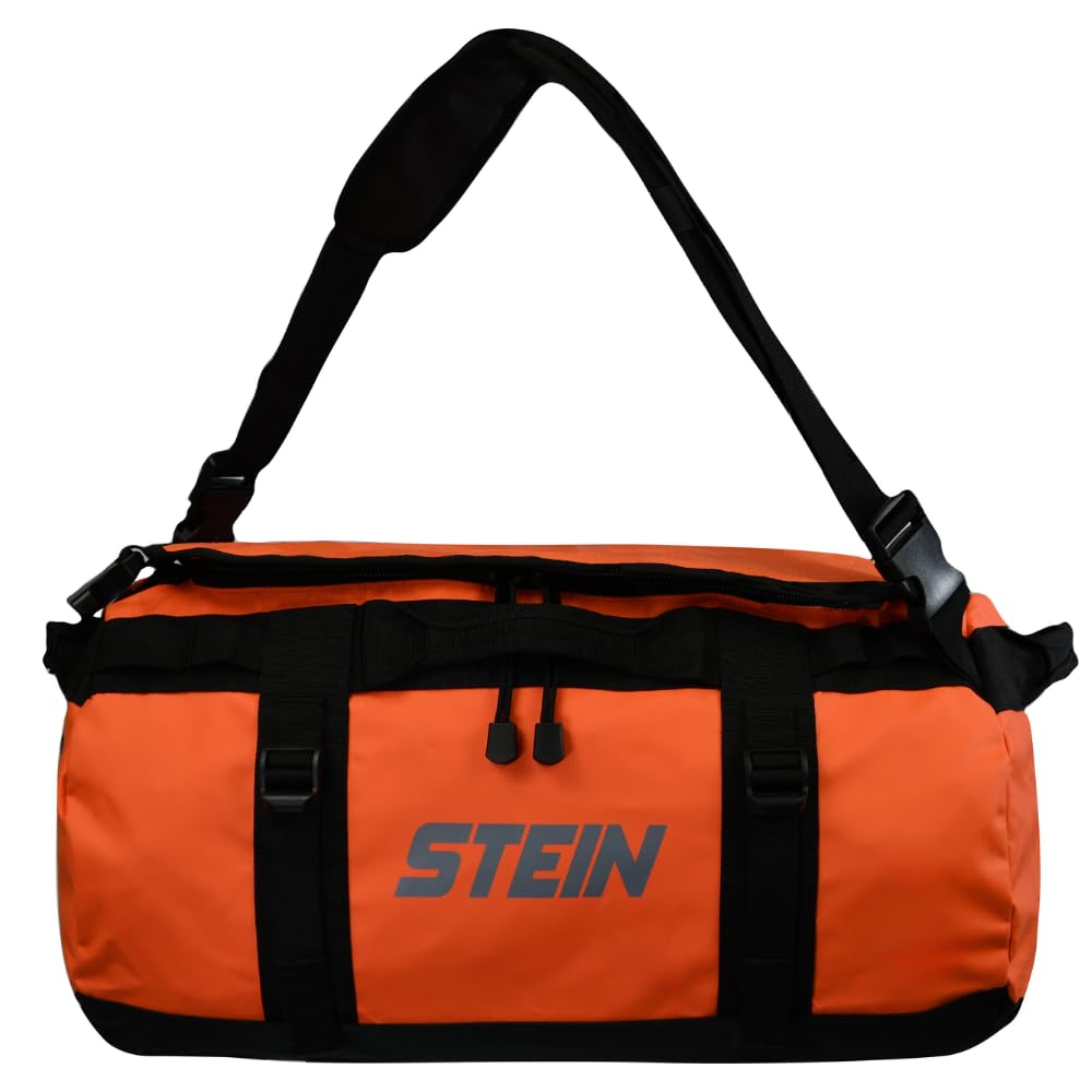Stein 70L Waterproof Duffel Bag | PVC Backpack Holdall - Orange