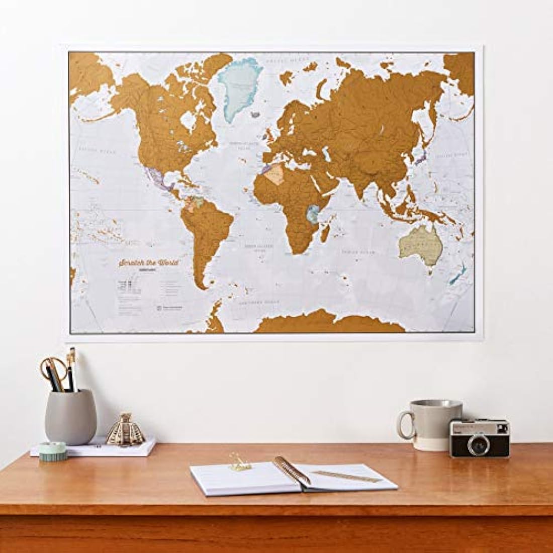 Scratch The World Travel Map – XL Scratch Off World Map Poster with Tube