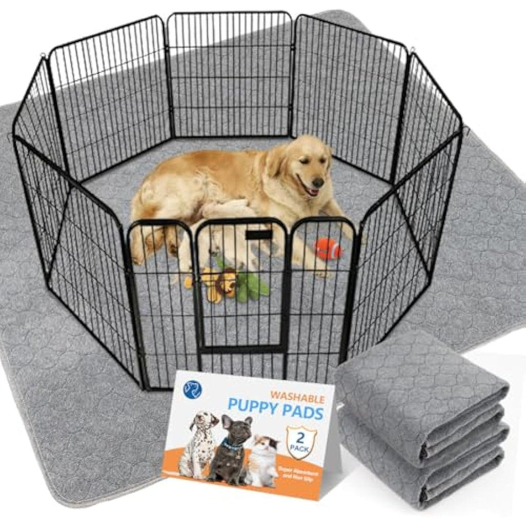 Jolof Store Reusable Dog Training Pads | 2-Pack Washable Waterproof Mats