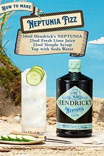 Hendrick’s Neptunia Gin – Limited Edition Coastal Botanical Gin, 70cl