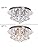 A1A9 Modern K9 Crystal Flush Mount Chandelier | Chrome 4-Light Ceiling Lamp