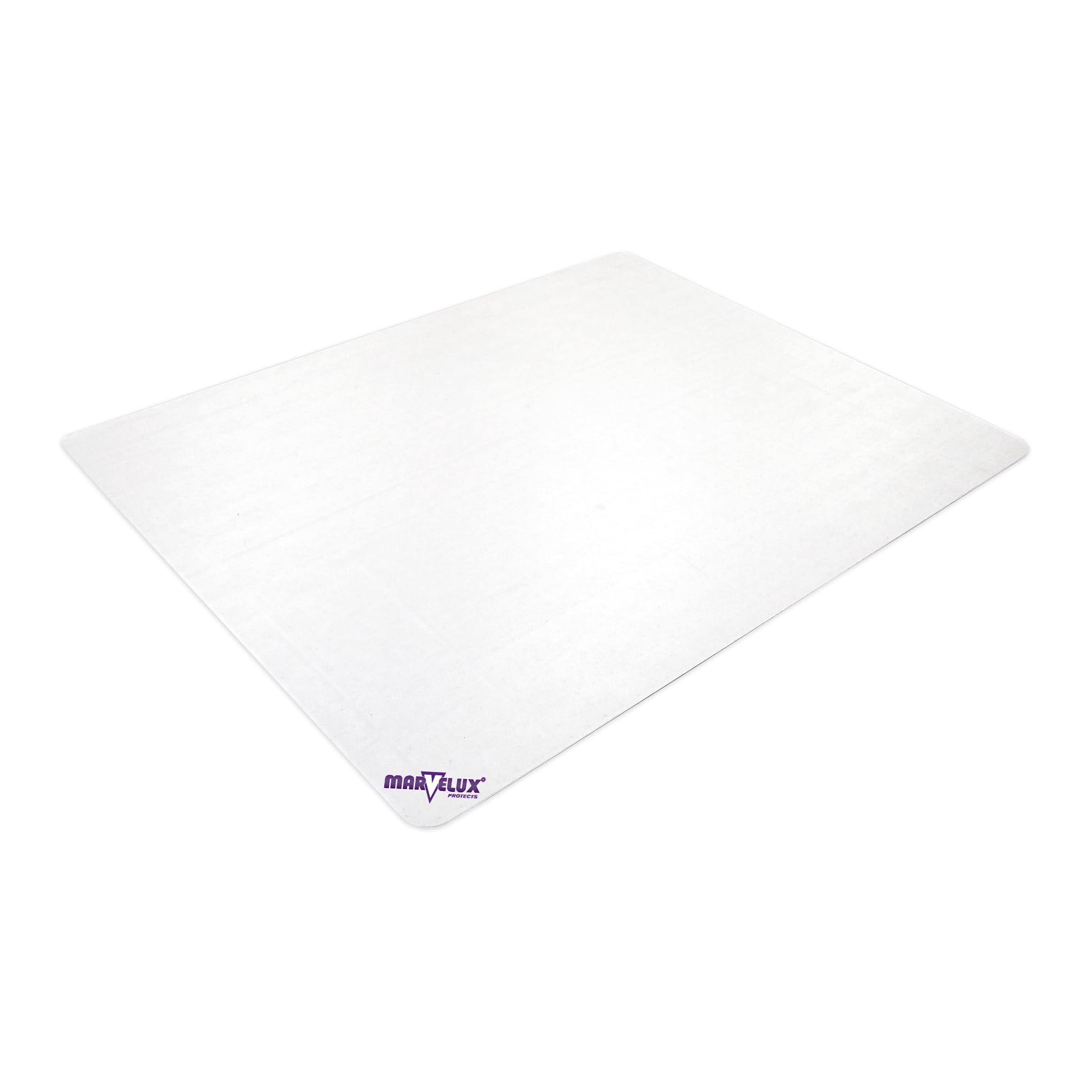 Marvelux Polycarbonate Office Chair Mat for Carpets - 75x120cm, Clear