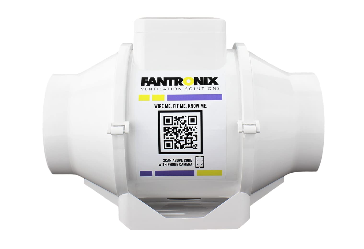 Fantronix 4 Inch Inline Duct Fan | Quiet 100mm Hydroponic Extractor