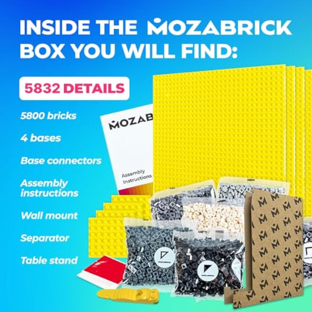 Mozabrick Photo Construction Set S | DIY Pixel Art Mosaic Wall Kit