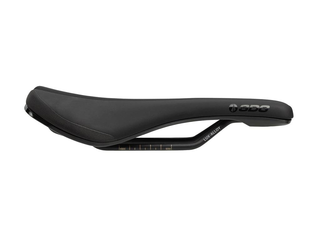 SDG Bel Air 3.0 Lux-Alloy MTB Saddle - Black Microfibre, 140mm