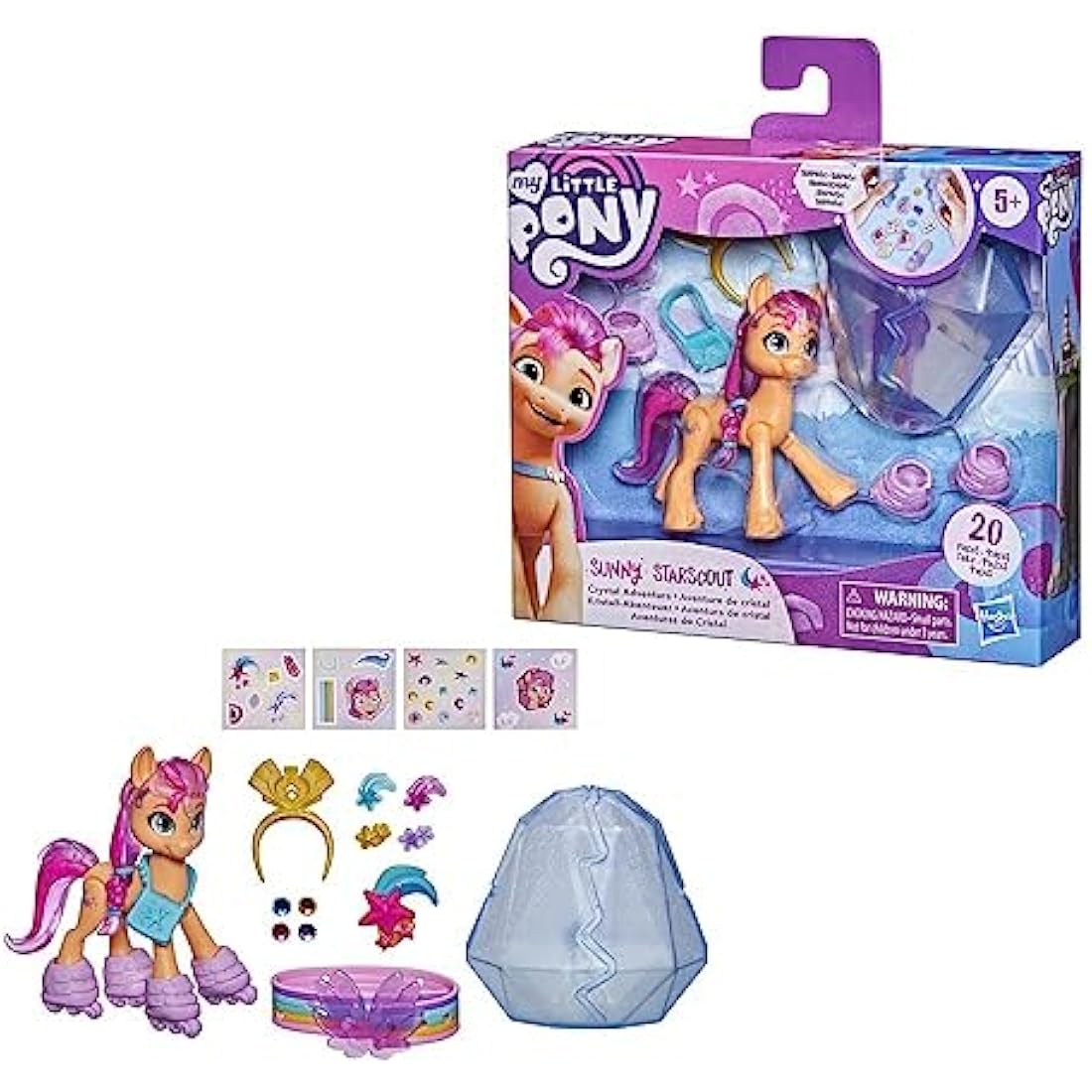 My Little Pony Crystal Adventure Sunny Starscout 7.5cm Figure