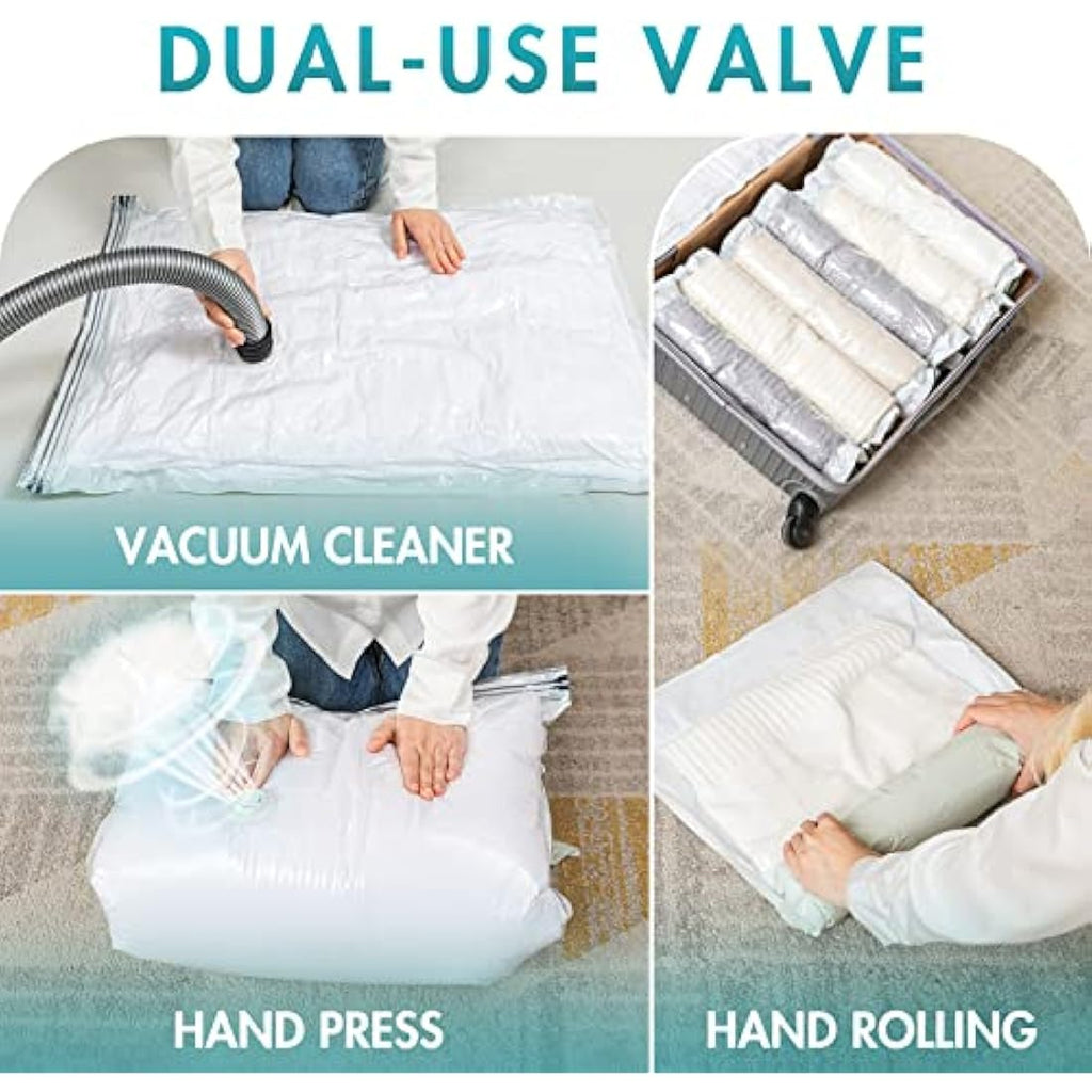 TAILI Vacuum Storage Bags 20 Pack | Reusable Space Saver for Home & Travel