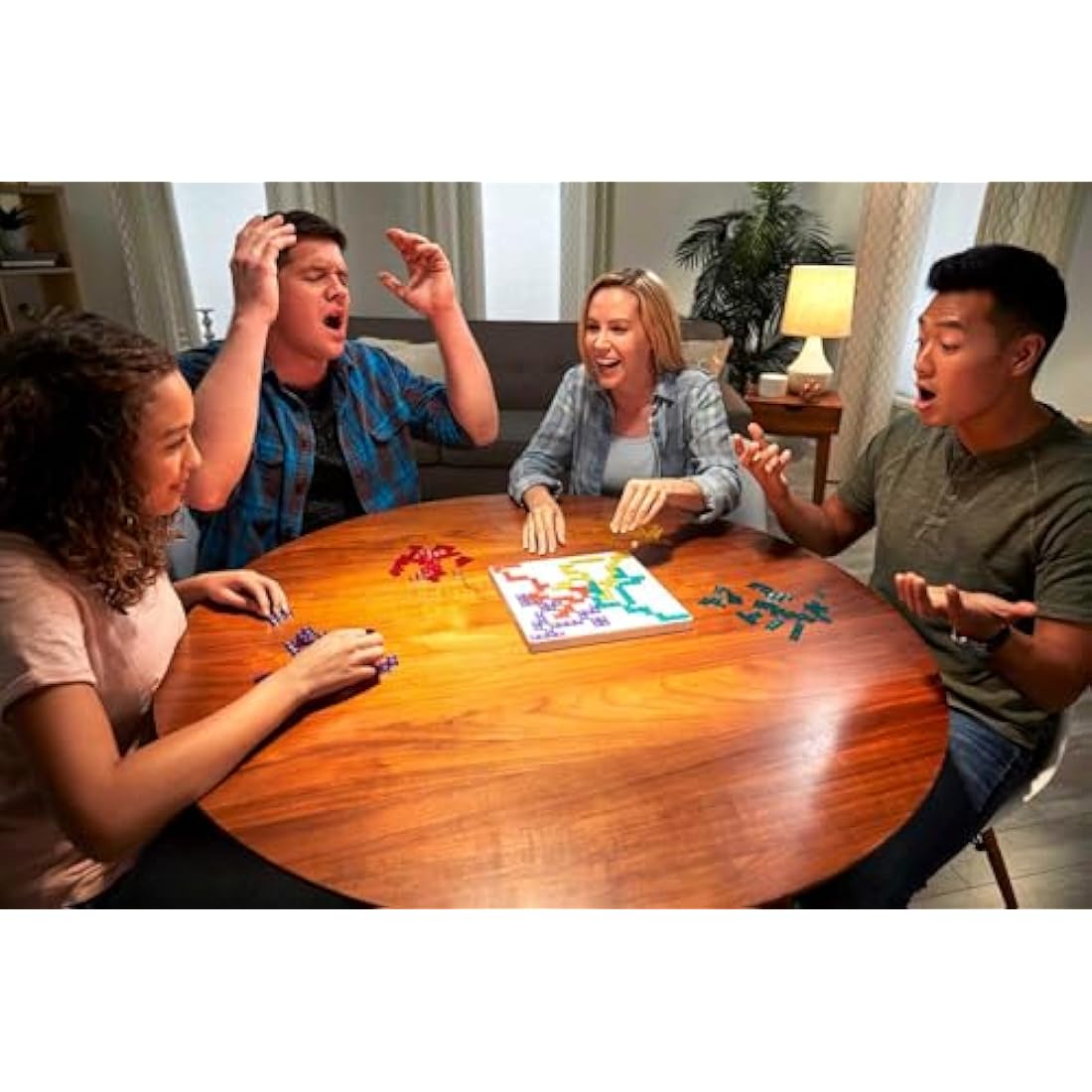 Mattel Blokus Strategy Board Game – Family Party Game for 2-4 Players