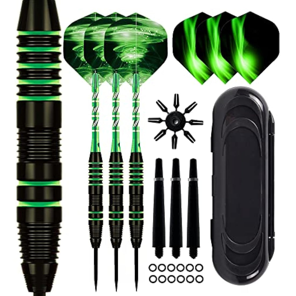 Steel Tip Darts Set | 22g Brass Barrels & Aluminum Shafts