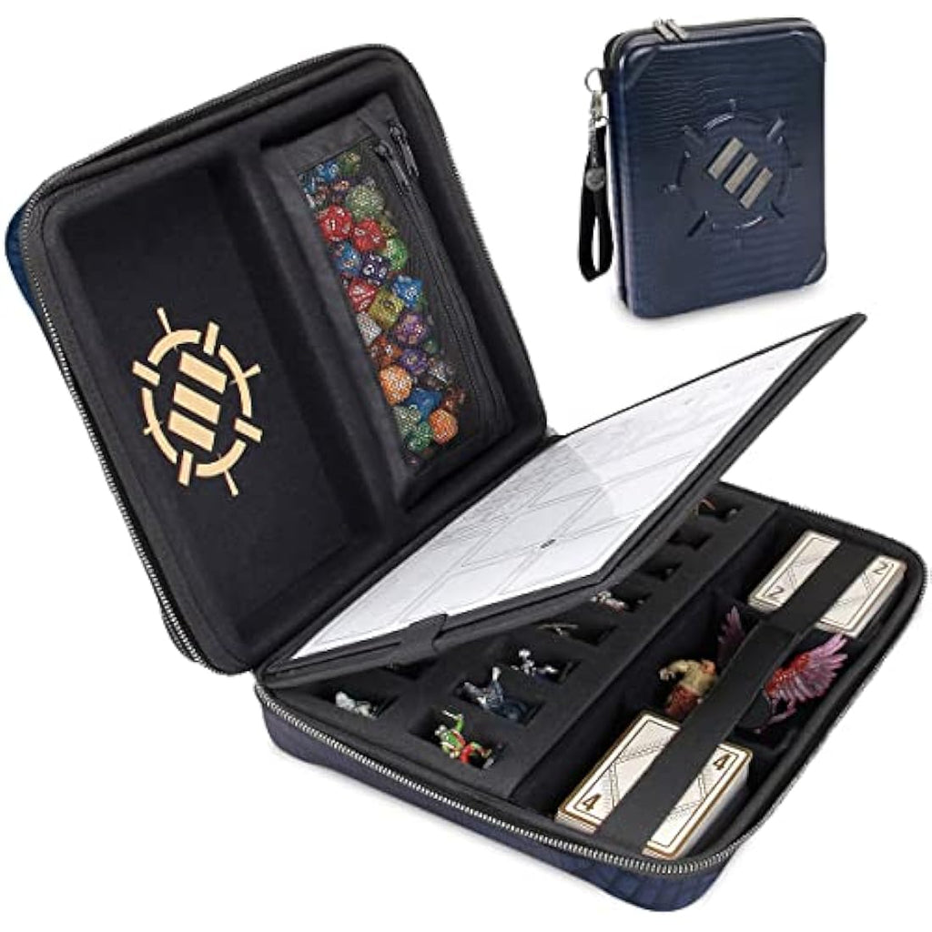 ENHANCE RPG Organizer Case – DnD Character Binder & Dice Storage