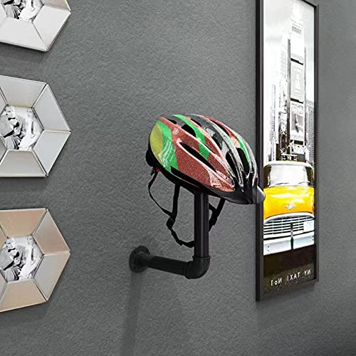 WANLIAN Motorcycle Helmet Holder， Motorcycle Helmet Accessories Jacket Hanger Wall Mounted Multifunctional Bicycle Helmet Rack 2 PCS