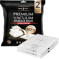 Genie Space Vacuum Storage Bags | 110-Micron Airtight XL 2-Pack