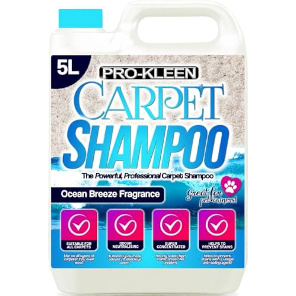 Pro-Kleen Professional Carpet & Upholstery Shampoo - Ocean Fresh 5L