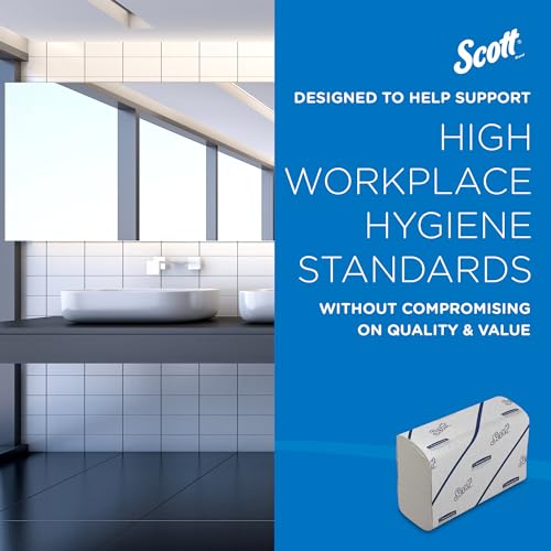 Scott Essential 6636 Narrow-Fold Paper Hand Towels - 2,640 Sheets