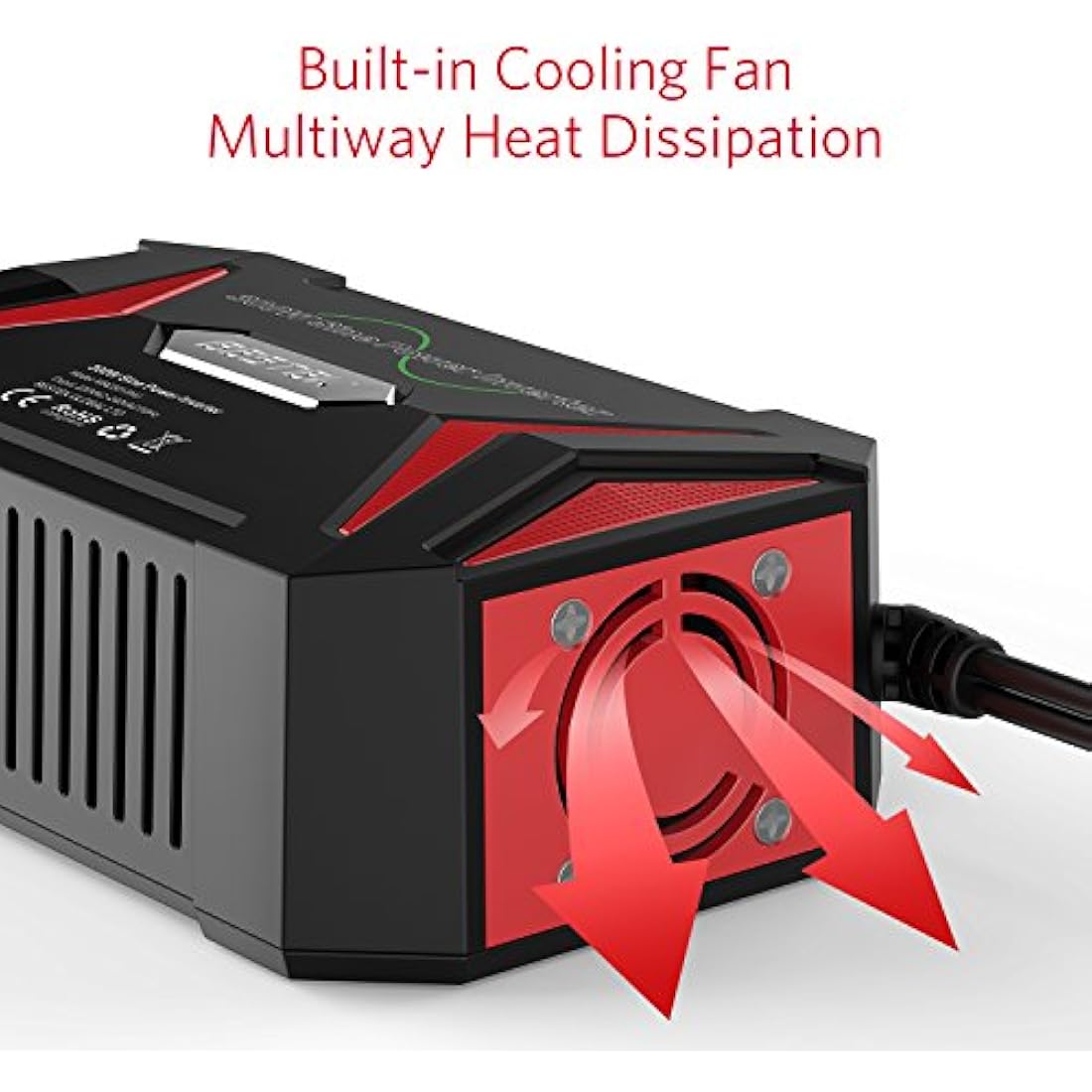 BESTEK 300W Pure Sine Wave Power Inverter | 12V to 230V Car Adapter