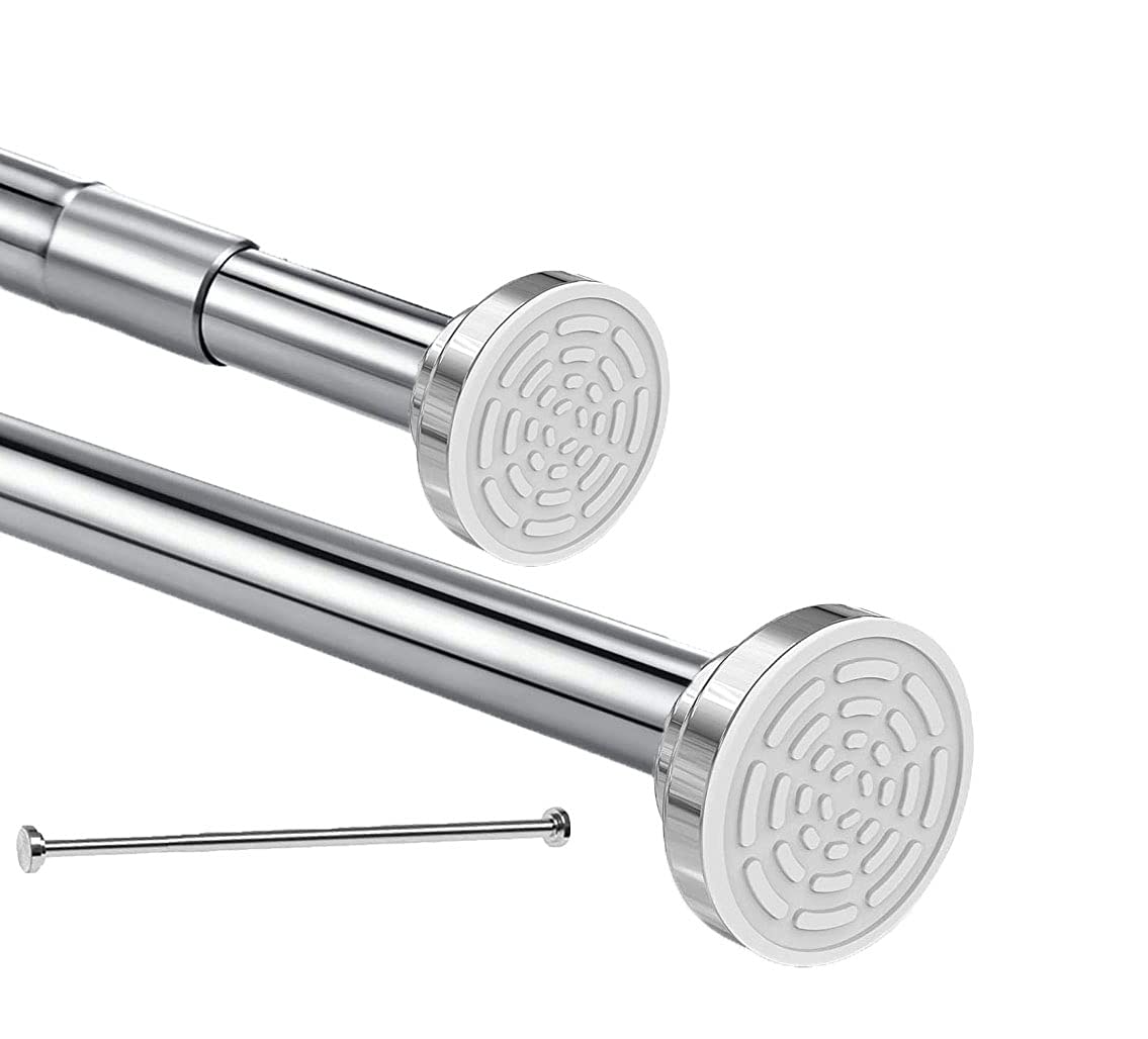 Tension Shower Curtain Rod | 304 Stainless Steel | 50-130cm