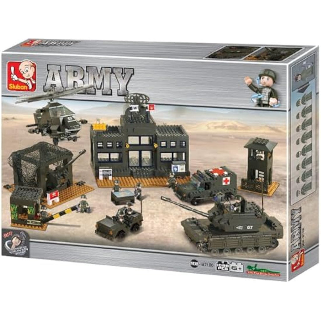 Sluban Headquarter Building Bricks Set – 1086 Piece Construction Kit