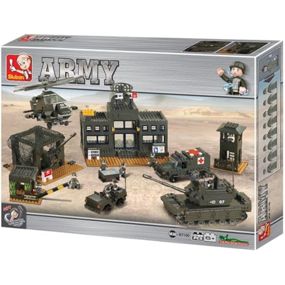 Sluban Headquarter Building Bricks Set – 1086 Piece Construction Kit