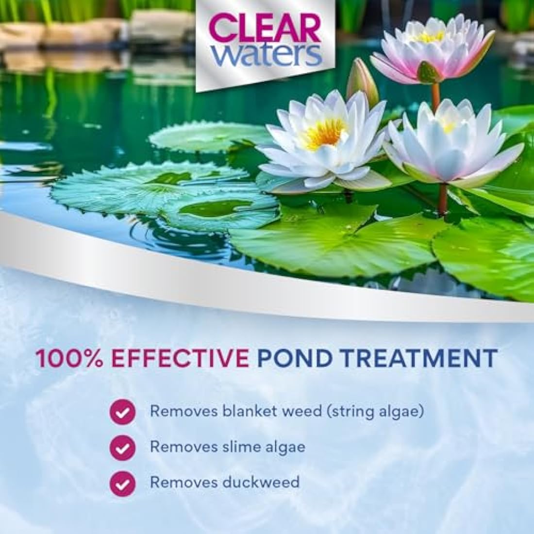 ClearWaters Blanket Weed Treatment – 10L Fish Safe Pond Algae Cleaner