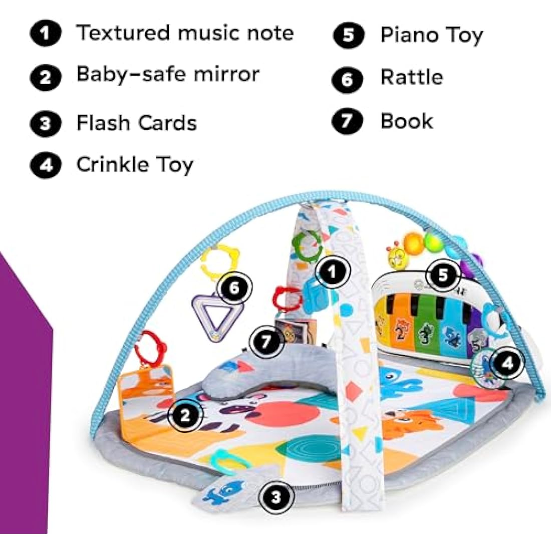 Baby Einstein 4-in-1 Kickin' Tunes Music & Language Play Gym