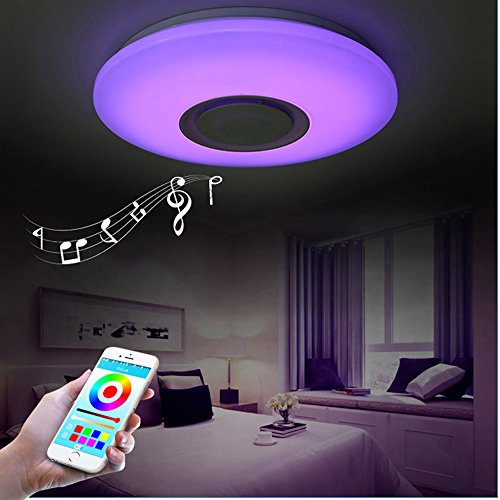 Horevo 24W RGB LED Ceiling Light | Bluetooth Speaker & App Control | 40cm