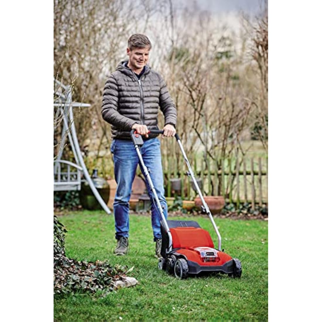 Einhell 18V Cordless Lawn Scarifier – Brushless 28cm Dethatcher (Solo)