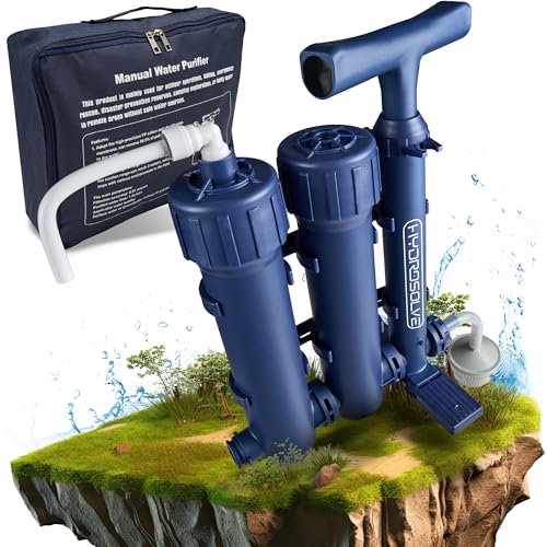 Portable Water Filter | 0.01µm Hand Pump Purification System