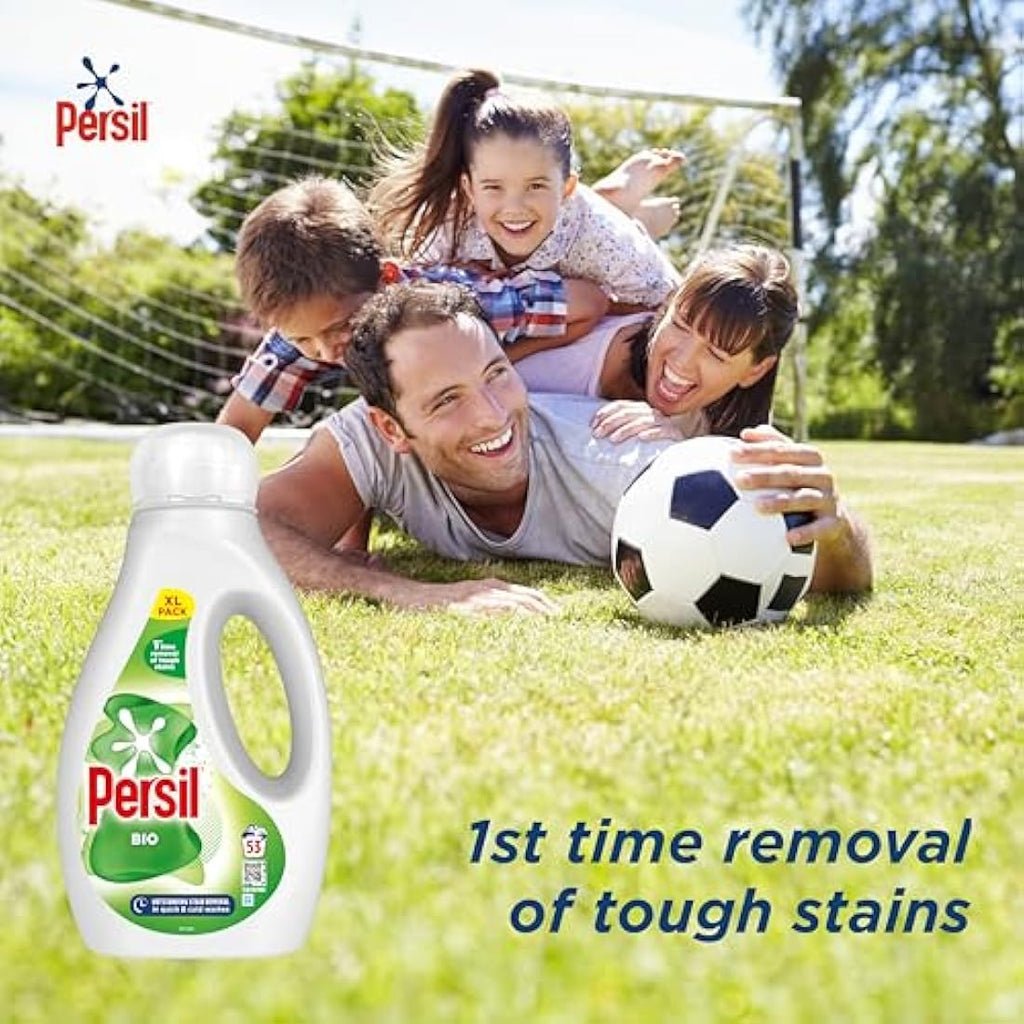 Persil Bio Laundry Liquid Detergent - Tough Stain Removal - 53 Washes