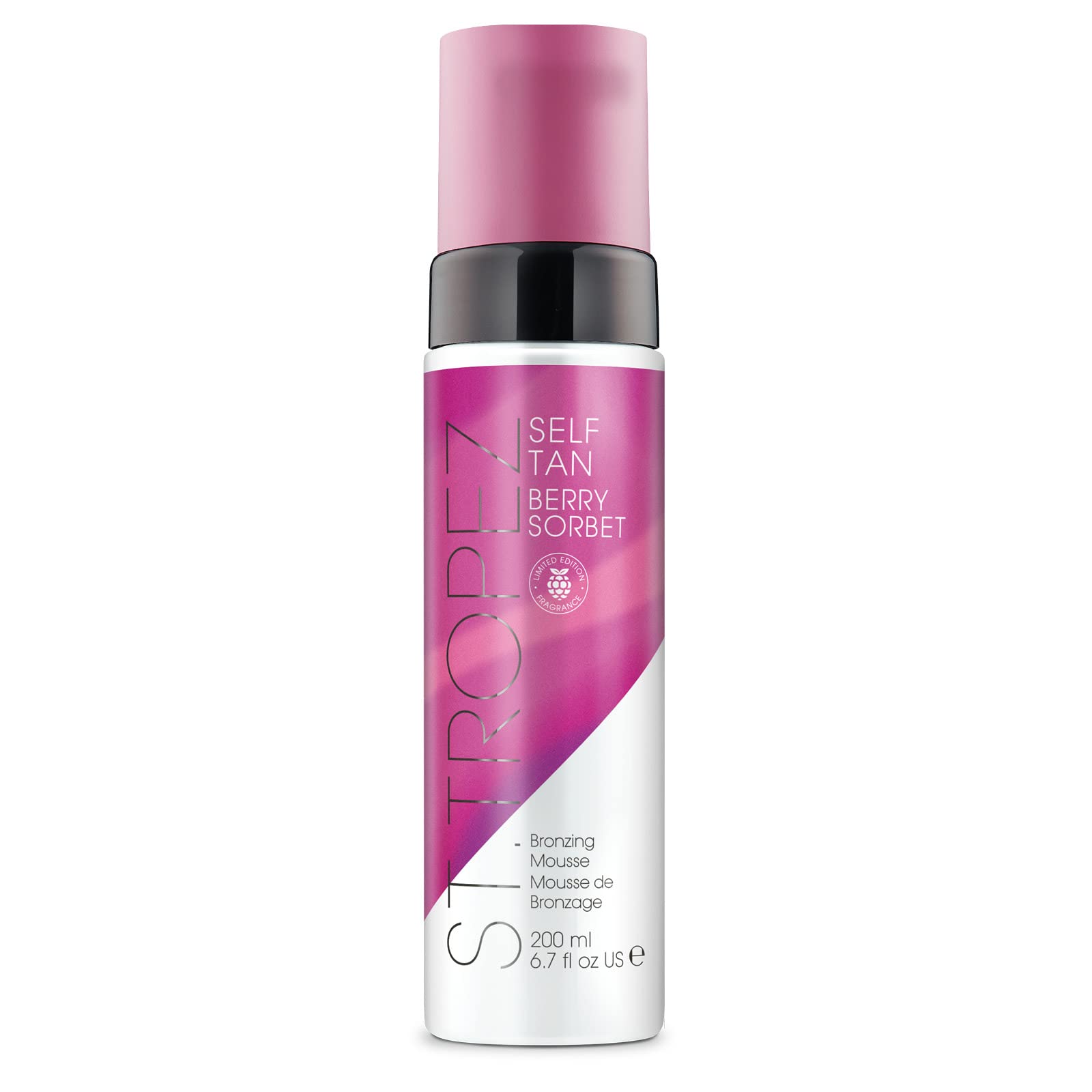 St.Tropez Berry Sorbet Self Tan Mousse – Vegan Golden Glow Foam 200ml