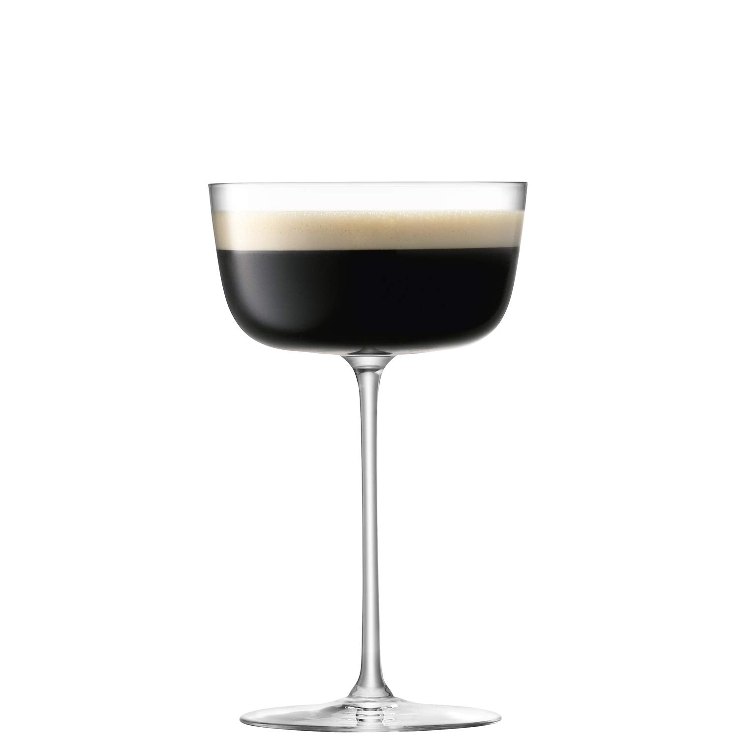 LSA International Borough Cocktail Saucer Glasses - 240ml Clear - Set of 4