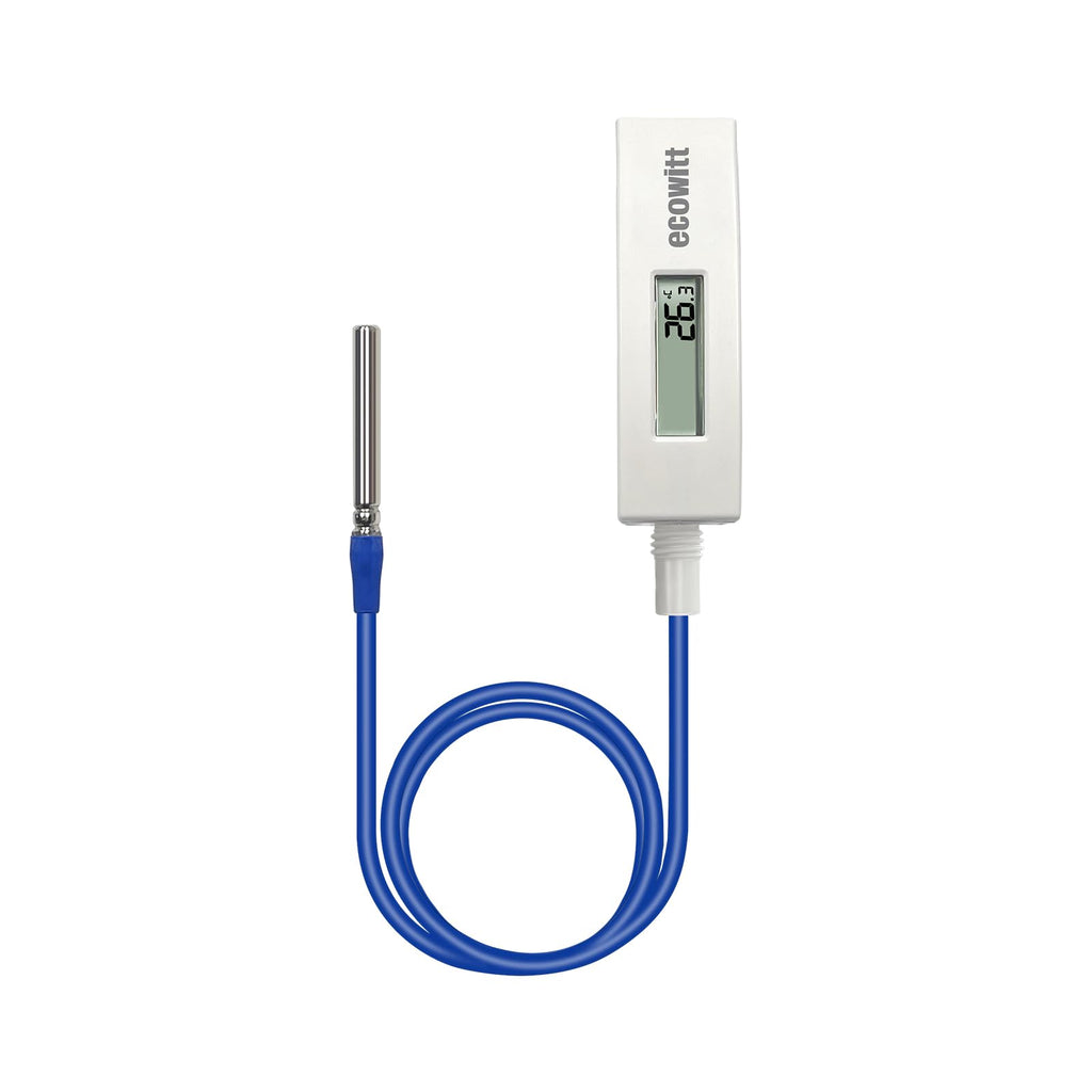 Ecowitt WN34D Digital Pool Thermometer | Waterproof Sensor with LCD Display