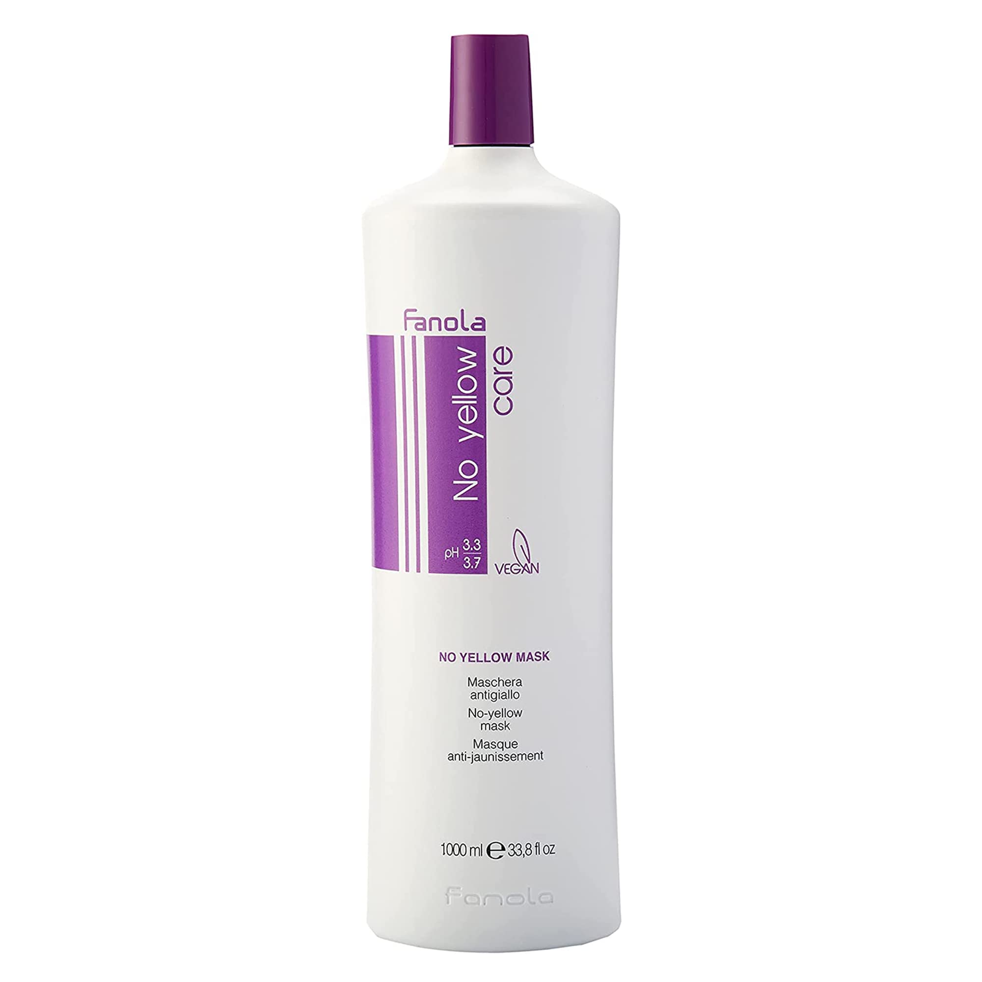 Fanola No Yellow Mask | Anti-Yellow Purple Toning Treatment - 1000ml
