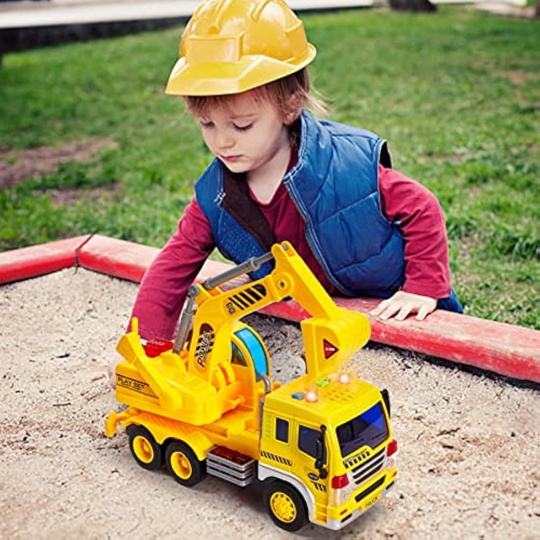 Jolof Store Kids Toy Digger – Construction Truck with Lights & Sounds