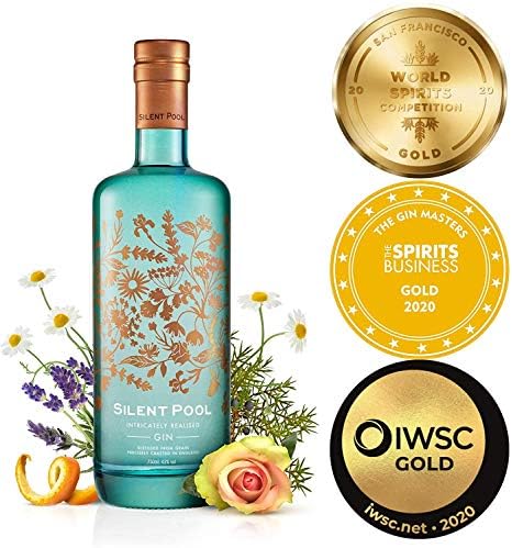 Silent Pool Gin Gift Set – 70cl Botanical Spirit with 2 Copa Glasses