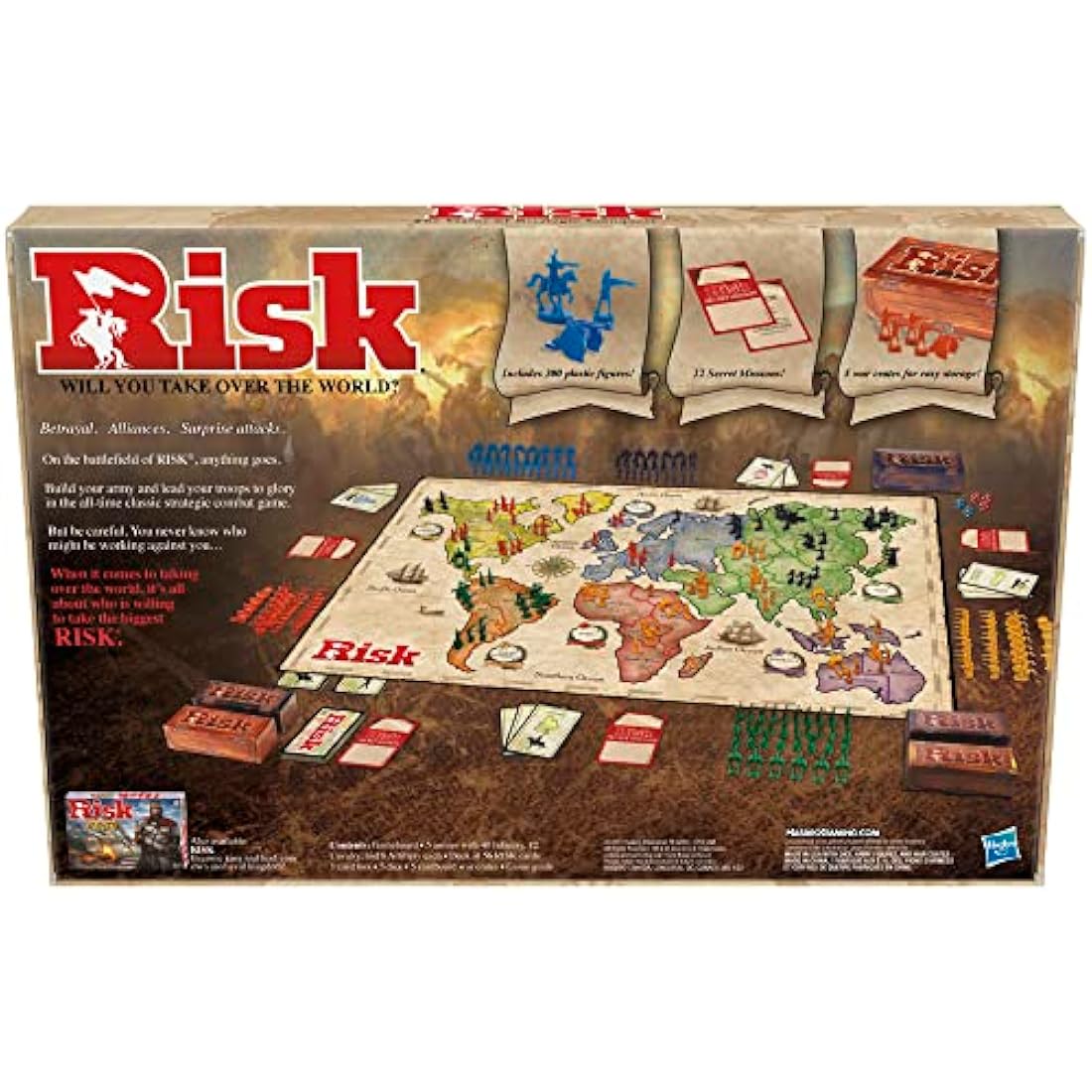 Hasbro Risk Jeu de Société de Stratégie et Conquête – Version Française