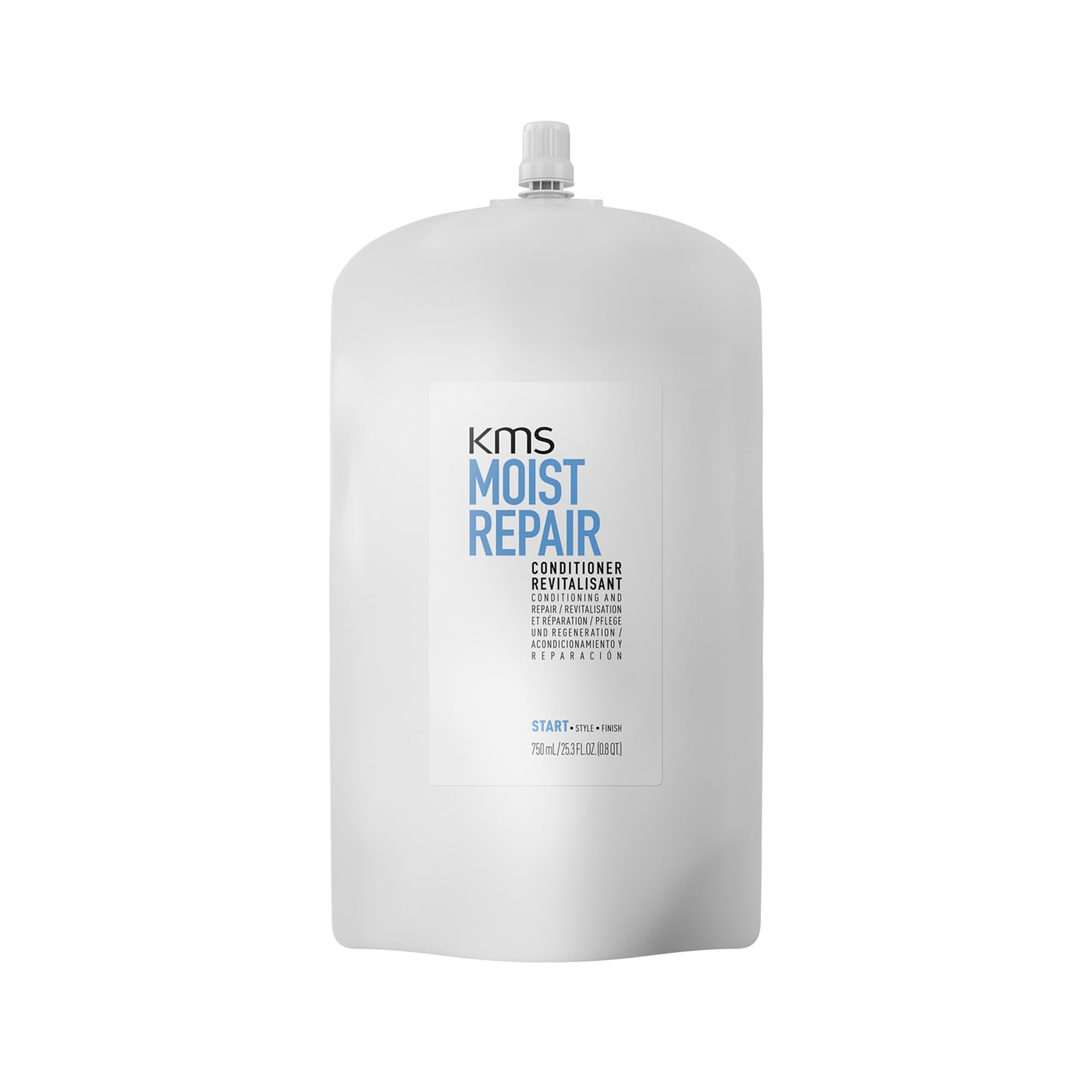 KMS MoistRepair Conditioner Refill Pouch - 750ml for Damaged Hair