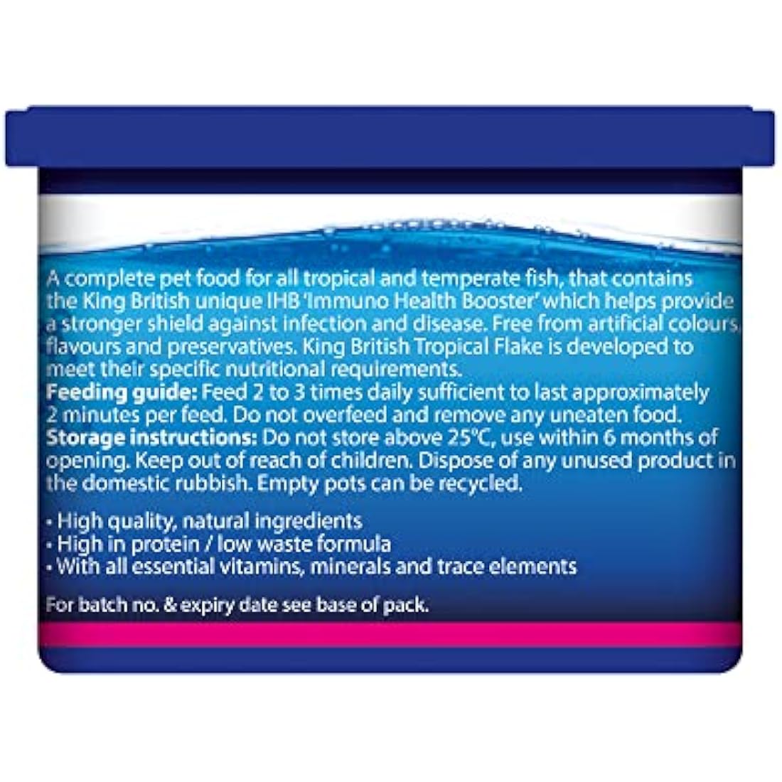 King British Tropical Fish Flake Food with Immuno Health Booster – 28g
