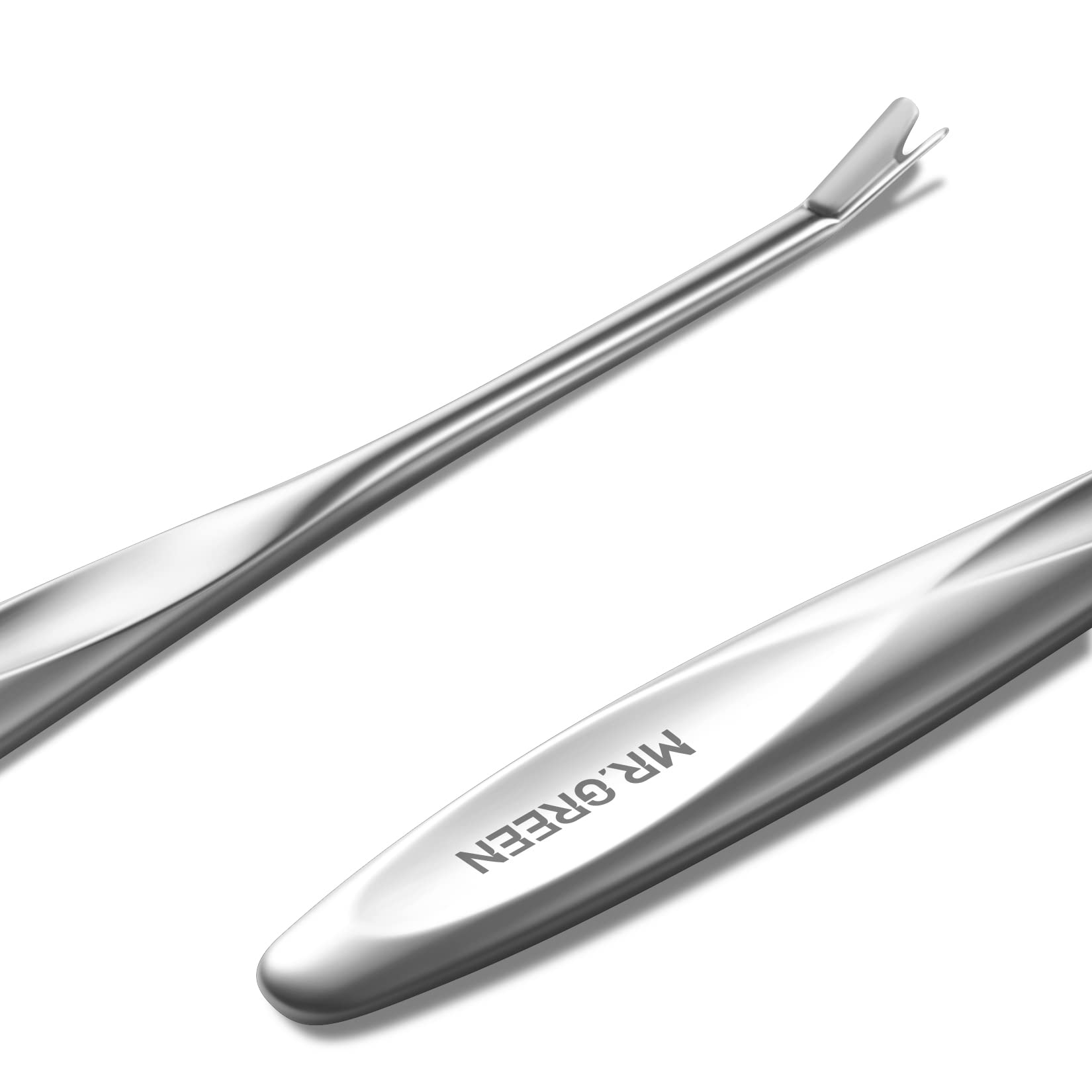 MR.GREEN Cuticle Pusher - Stainless Steel Dead Skin Remover Tool