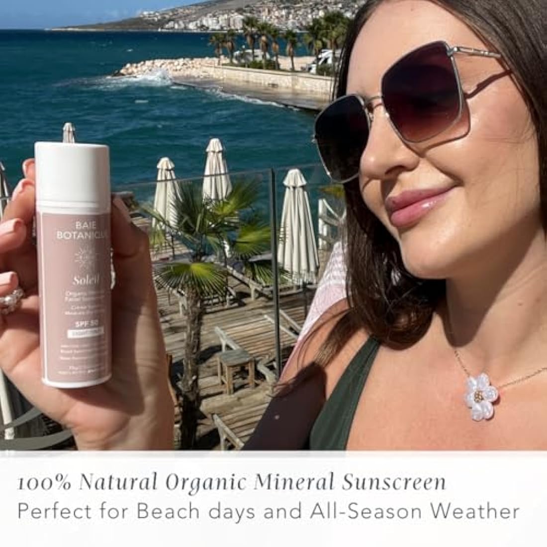 Baie Botanique Soleil Organic SPF 50 Mineral Sunscreen – Light Tint 70g
