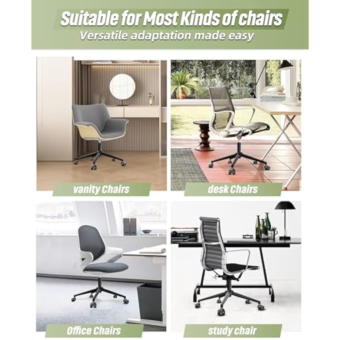 Sytopia 24'' Office Chair Base Replacement - Heavy Duty 2600lbs Metal